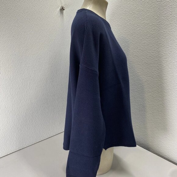 Barbour Women’s Marine Relaxed Fit Cotton Sweater Size 8 (M) Navy Blue - Picture 5 of 14